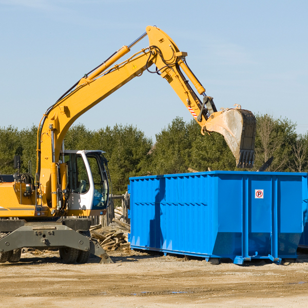 can i choose the location where the residential dumpster will be placed in Pentress West Virginia